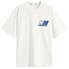 Napapijri Men's x Martine Rose Logo T-Shirt in White Whisper