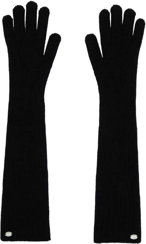 Photo: UMBER POSTPAST Black Appliqué Gloves