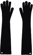 UMBER POSTPAST Black Appliqué Gloves