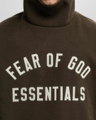 Fear of God Essentials BRUSHED HOODIE Brown Mens Hoody