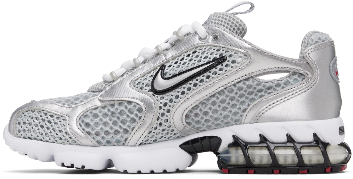 Nike Silver Air Zoom Spiridon Cage 2 Sneakers