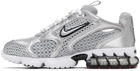 Nike Silver Air Zoom Spiridon Cage 2 Sneakers