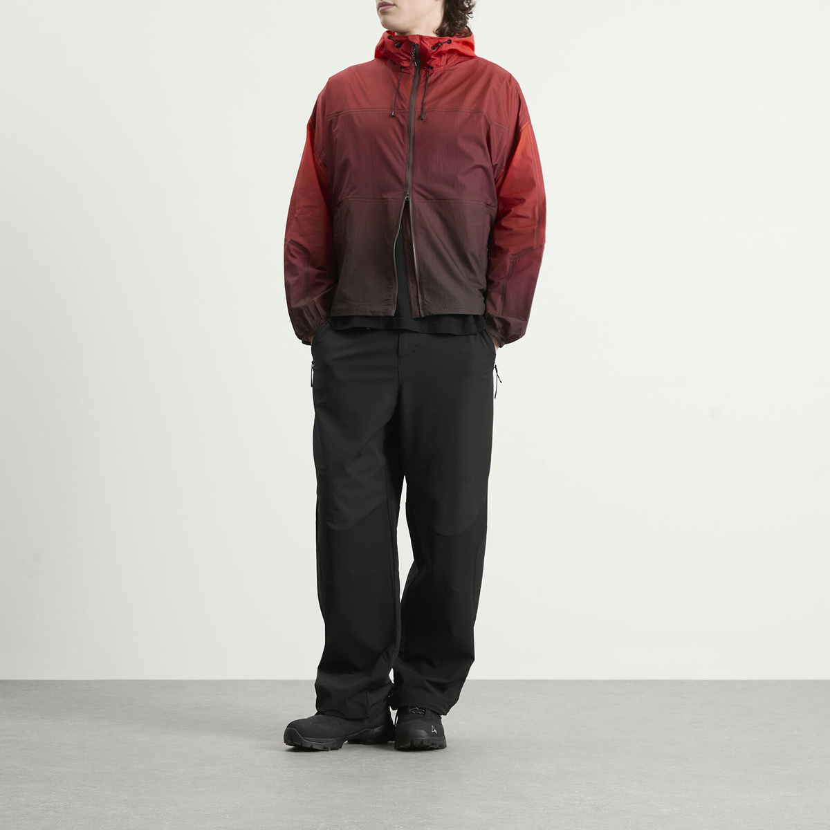 Purple Mountain Observatory Men's Breeze Ombre Jacket in Orange Ombre
