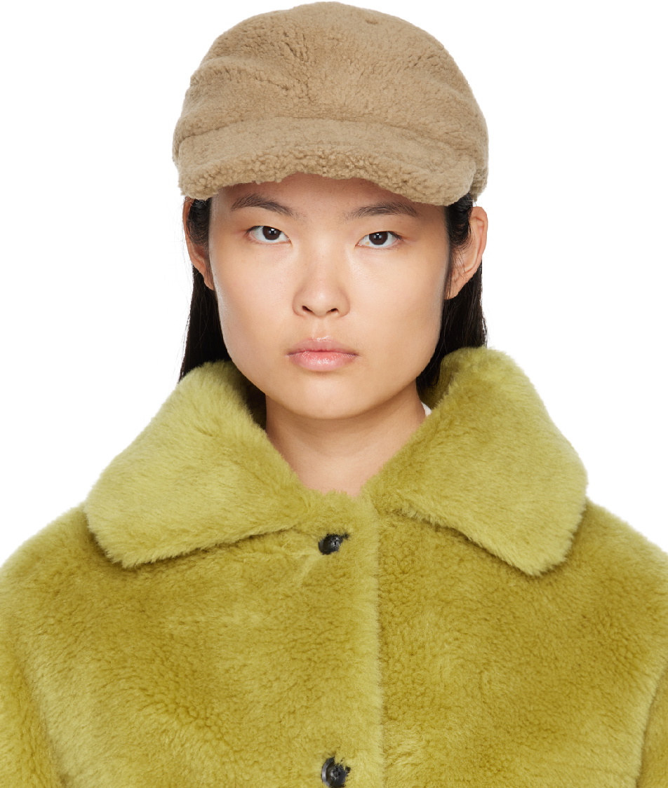 YVES SALOMON
Tan Curly Shearling Cap
Brand new YVES SALOMON Shearling jacket | NET-A-PORTER main image 3