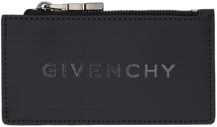 Photo: Givenchy Black Zipped 4G Card Holder