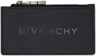 Givenchy Black Zipped 4G Card Holder