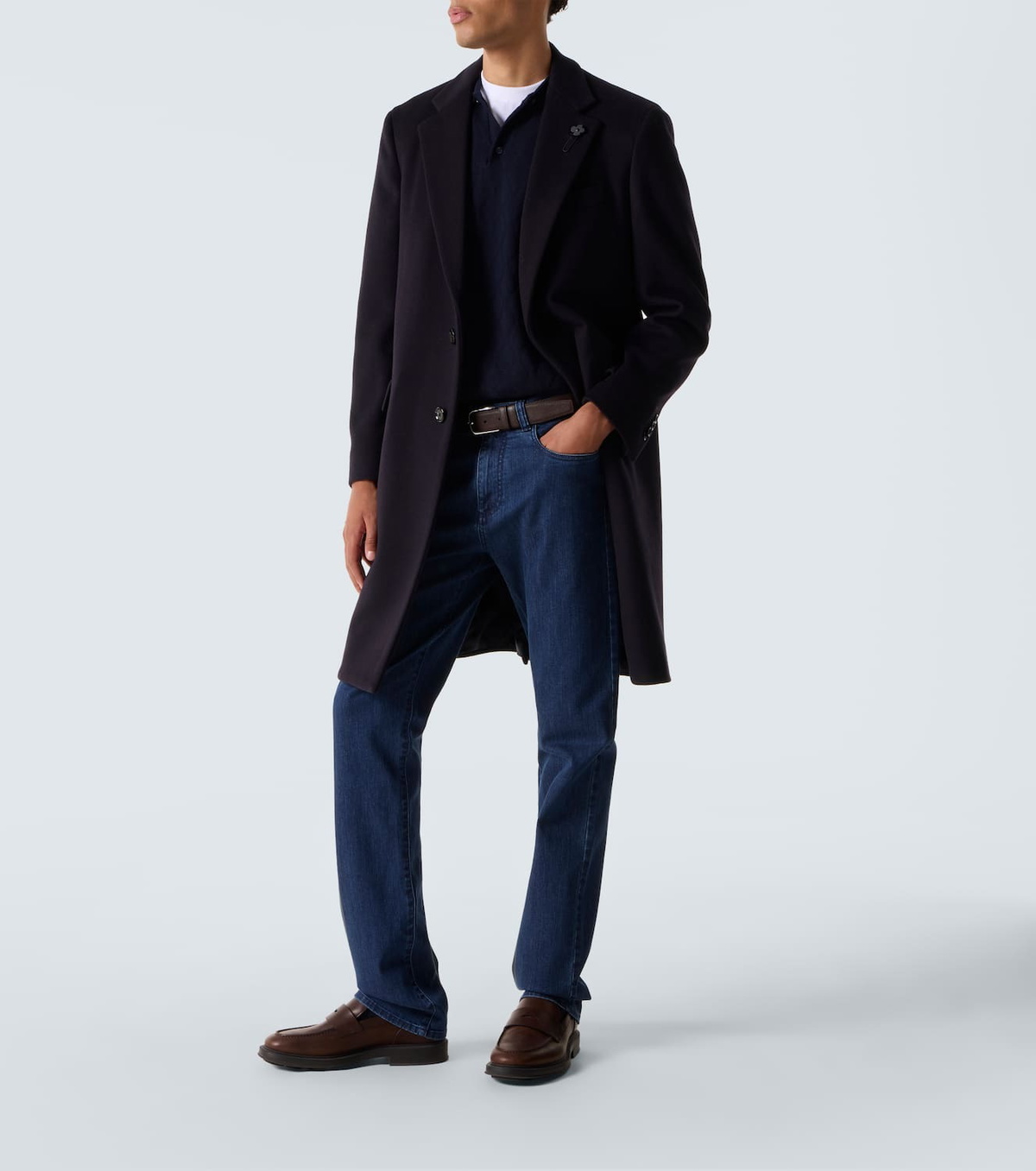 Canali Mid-rise slim jeans