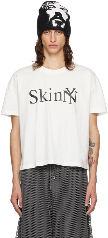 Photo: Praying White 'Skinny' T-Shirt