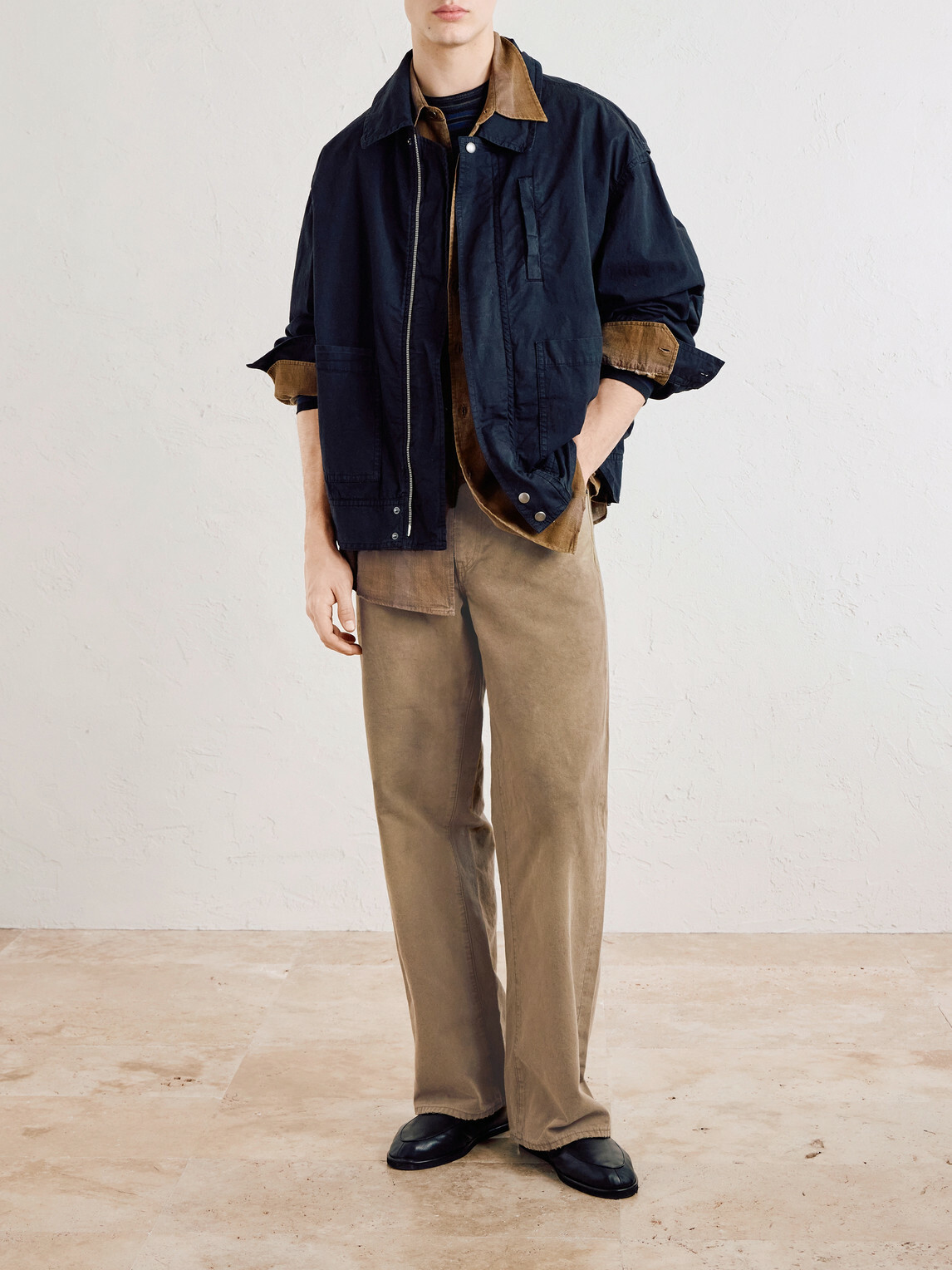 ssstein - Straight-Leg Distressed Cotton Trousers - Neutrals