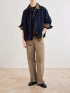 ssstein - Straight-Leg Distressed Cotton Trousers - Neutrals