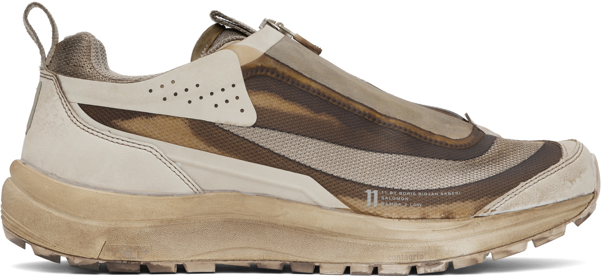 11 by Boris Bidjan Saberi Brown Salomon Edition Bamba 2 Low V2 Sneakers