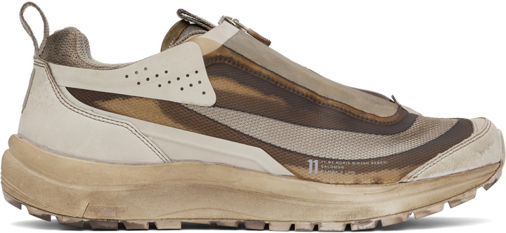 Photo: 11 by Boris Bidjan Saberi Brown Salomon Edition Bamba 2 Low V2 Sneakers
