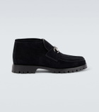 Gucci Horsebit suede ankle boots
