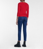 Alexander McQueen Off-shoulder cashmere cardigan