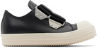 Rick Owens Black Temple Strap Low Sneakers