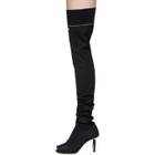 Vetements Black Lighter Thigh-High Sock Boots