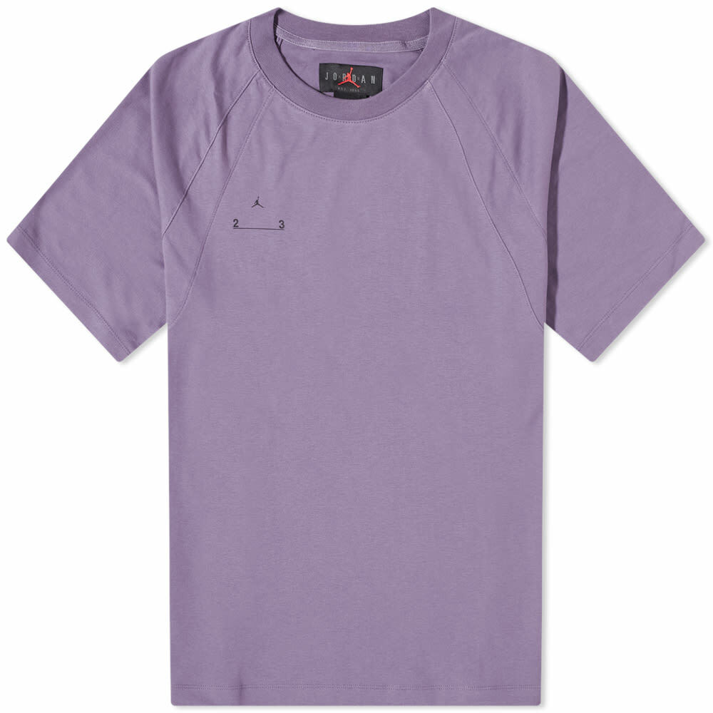purple and black jordan shirt