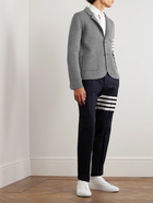 Thom Browne - Slim-Fit Unstructured Striped Merino Wool-Blend Blazer - Gray