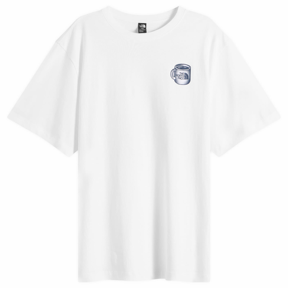 The North Face Men's Basecamp Barista Relaxed T-Shirt in Tnf White/Summit Navy