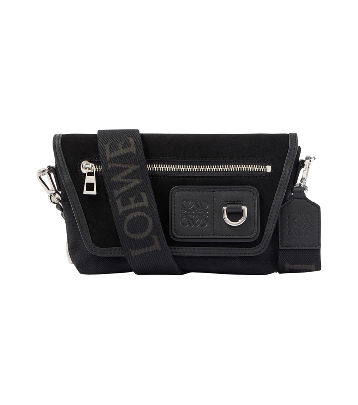 Photo: Loewe Flex Mini canvas and suede messenger bag