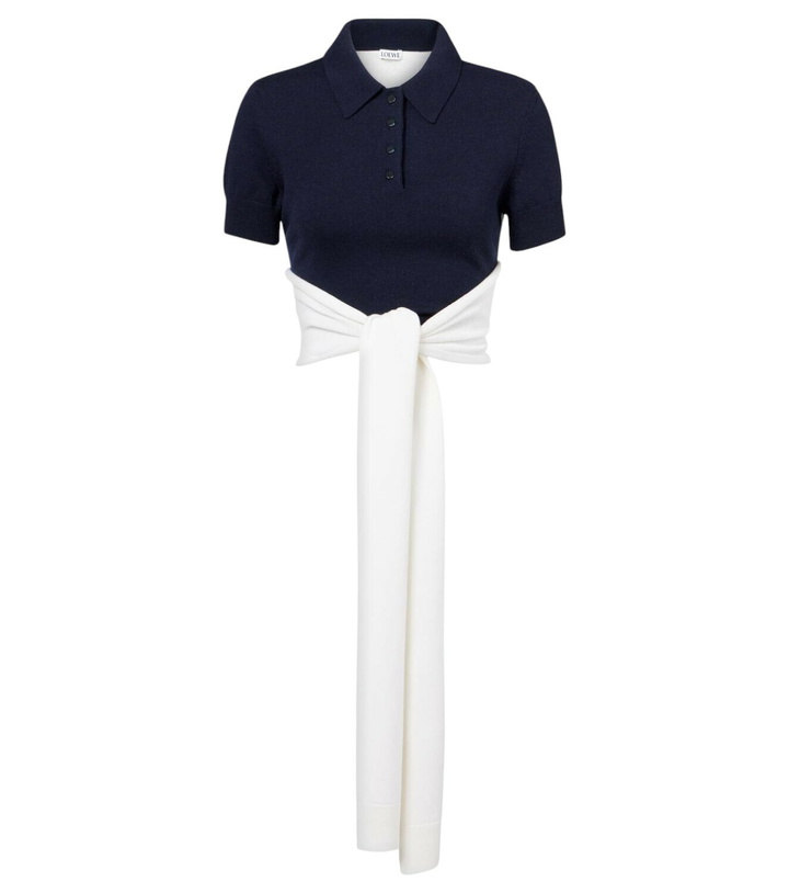 Photo: Loewe Wool and cashmere-blend polo shirt