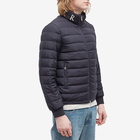 Moncler Men's Akio Logo Down Jacket in Navy