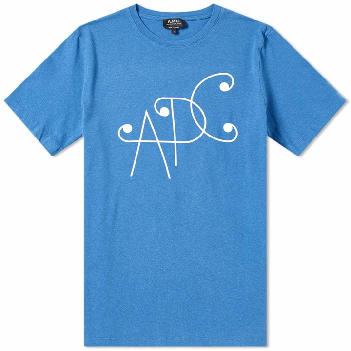 Photo: A.P.C. Scroll Logo Tee