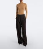 The Row Lowe virgin wool wide-leg pants