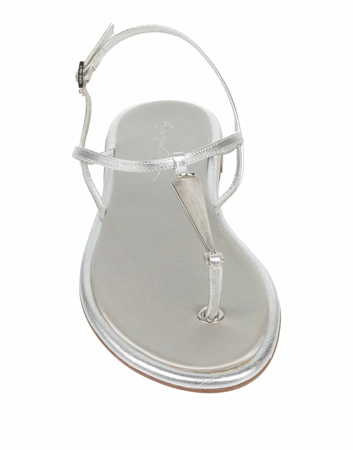 Giorgio Armani Womens Thong sandal in Silver