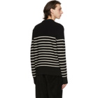 AMI Alexandre Mattiussi Black and White Breton Stripe Sweater