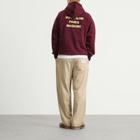 Drôle de Monsieur Men's Drole De Monsieur Slogan Hoodie in Wine