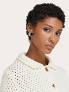 Ferragamo Womens Earrings with gems in Black