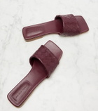 Bottega Veneta Parco Intrecciato leather slides