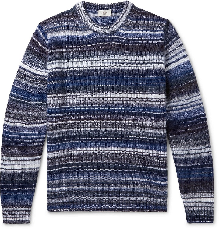 Photo: Altea - Striped Virgin Wool-Blend Sweater - Multi