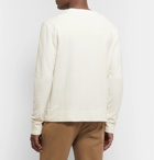 YMC - Textured-Cotton Sweatshirt - Ecru