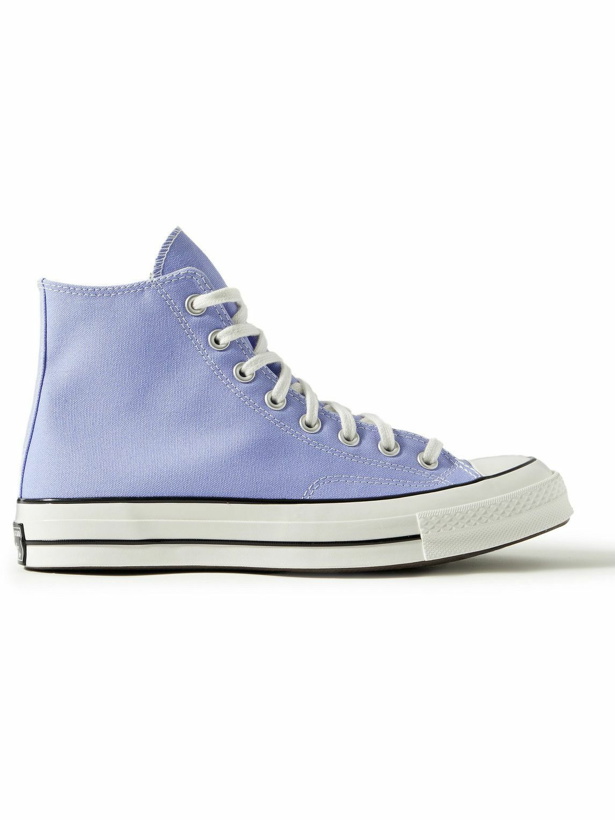 Photo: Converse - Chuck 70 Canvas High-Top Sneakers - Purple