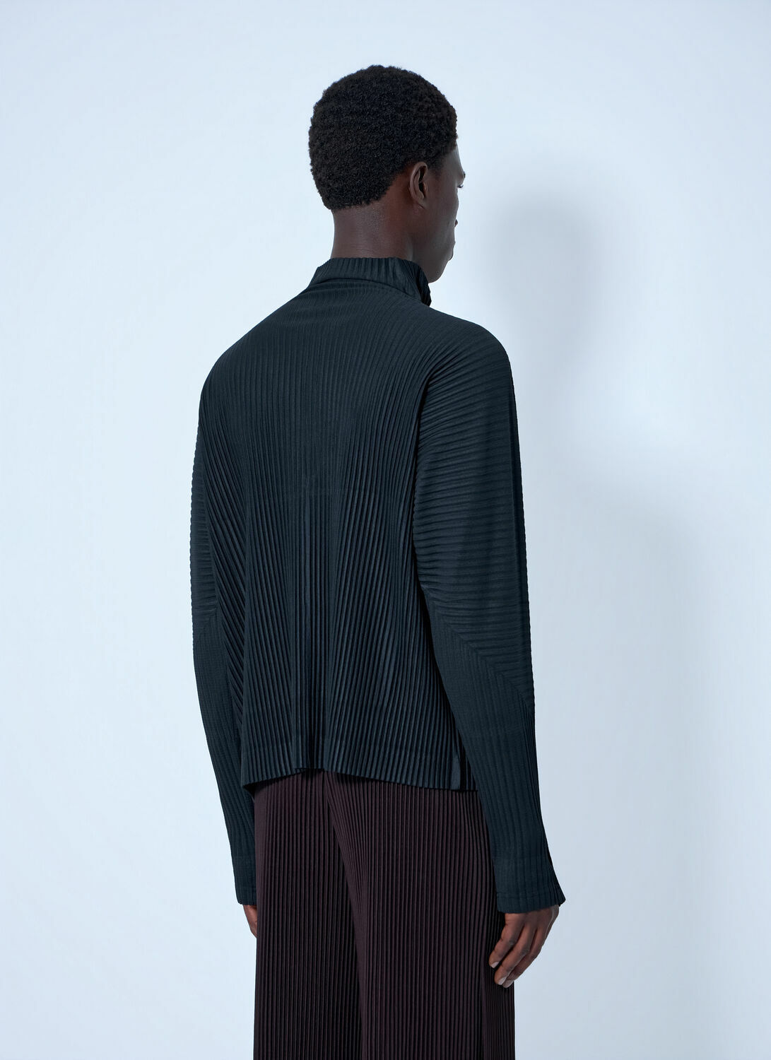 Homme Plissé Issey Miyake Pleated Half Zip Through Top