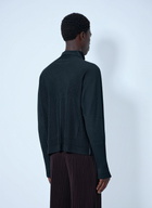 Homme Plissé Issey Miyake Pleated Half Zip Through Top
