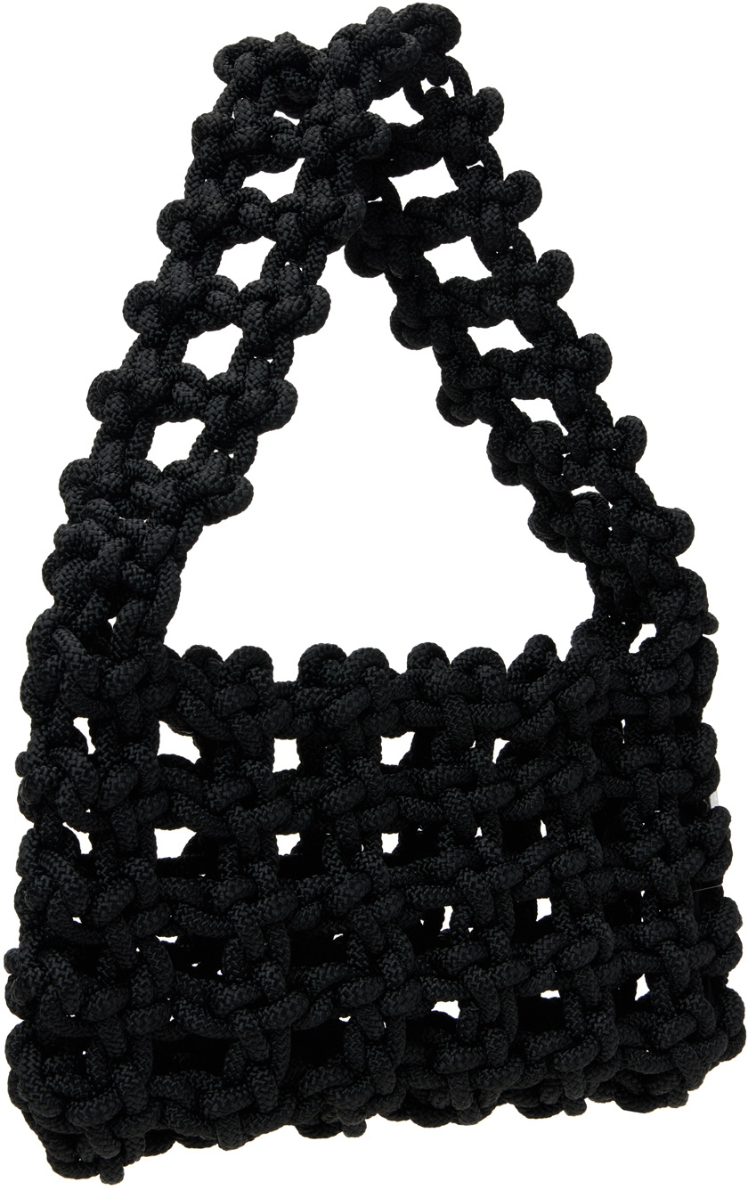 KARA Black Knot Armpit Tote