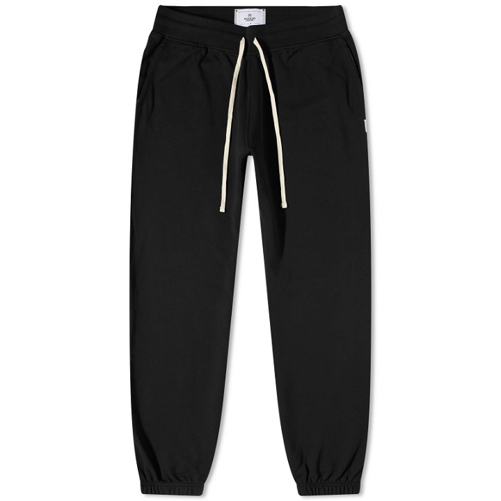 Photo: Reigning Champ Men's Midweight Terry Cuffed Sweat Pant in Black