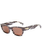 Bottega Veneta Eyewear Men's BV1143S Sunglasses in Brown
