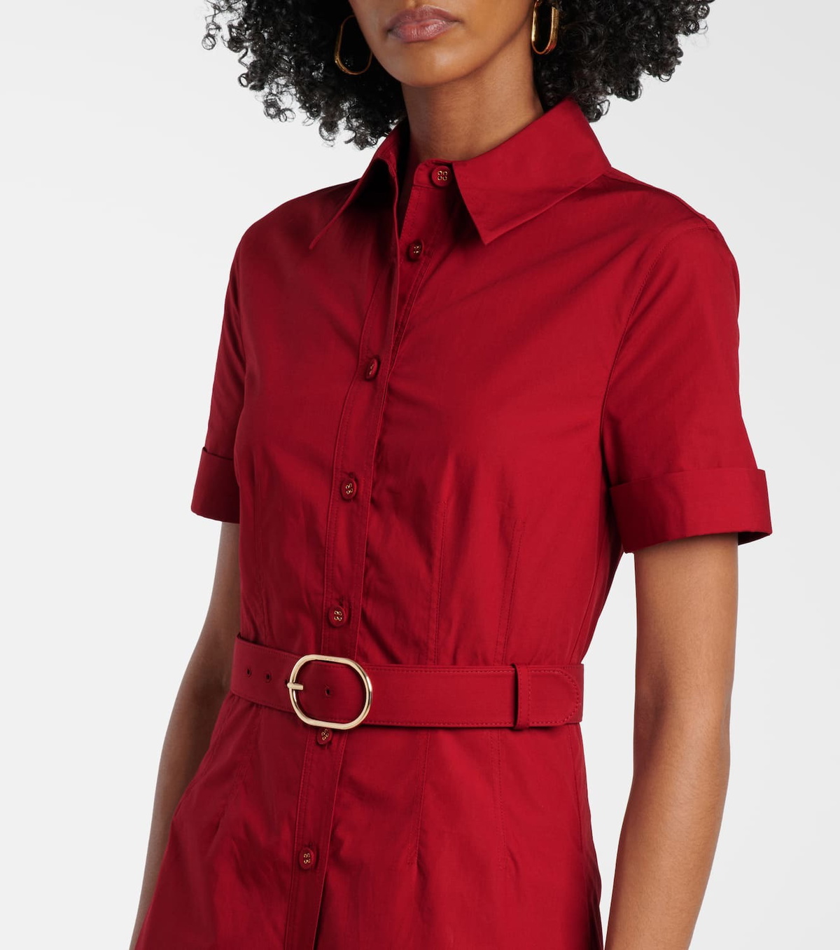 Roland Mouret Cotton poplin shirt dress