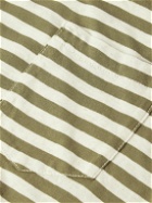 Massimo Alba - Panarea Striped Cotton and Linen-Blend T-Shirt - White