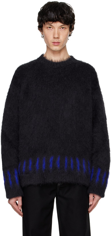 Photo: SUNNEI Navy Alpaca & Mohair Sweater