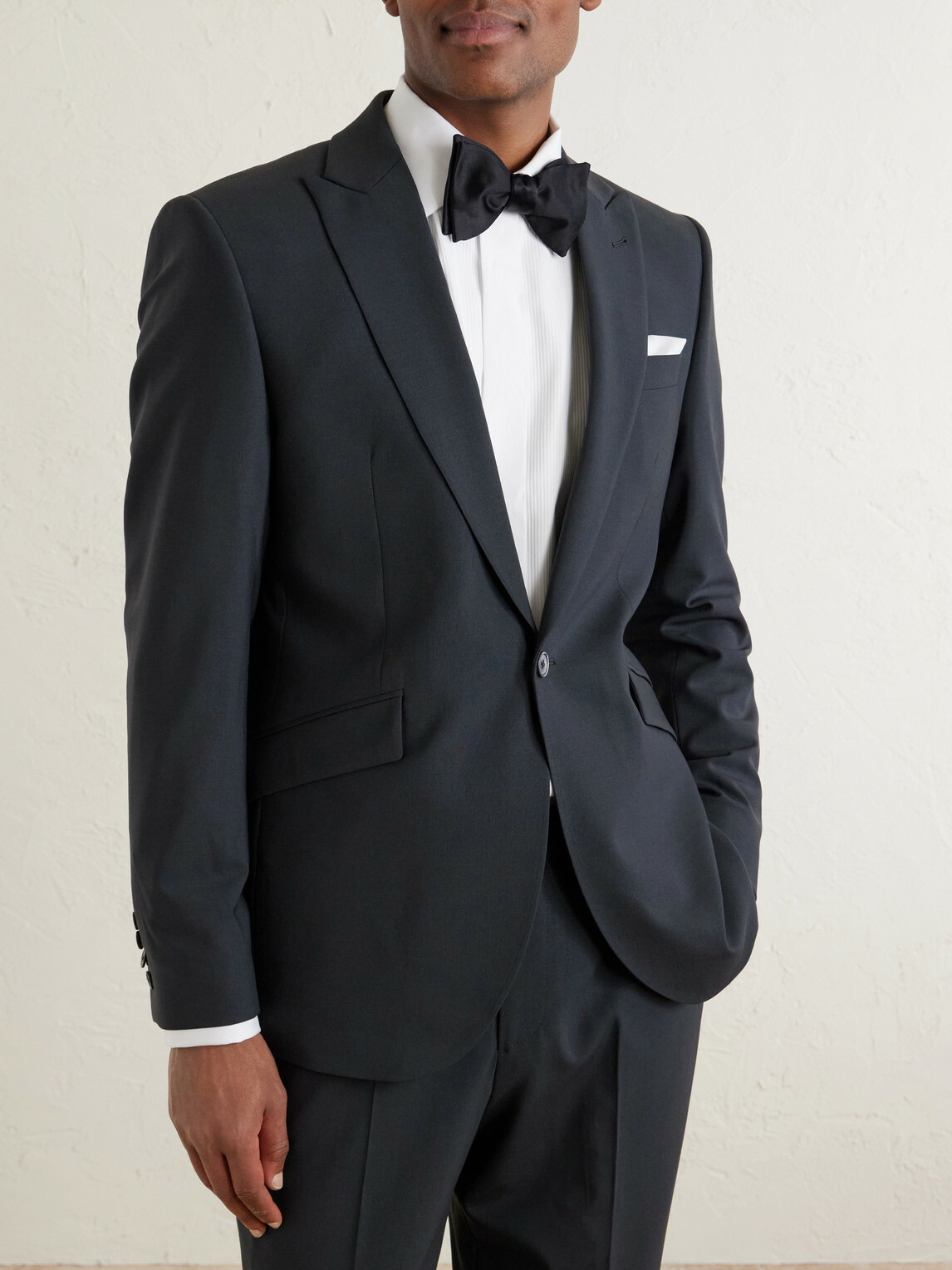 Favourbrook - Newport Slim-Fit Wool-Blend Suit Jacket - Black