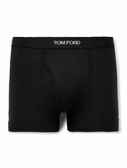 TOM FORD - Stretch-Cotton and Modal-Blend Boxer Briefs - Black