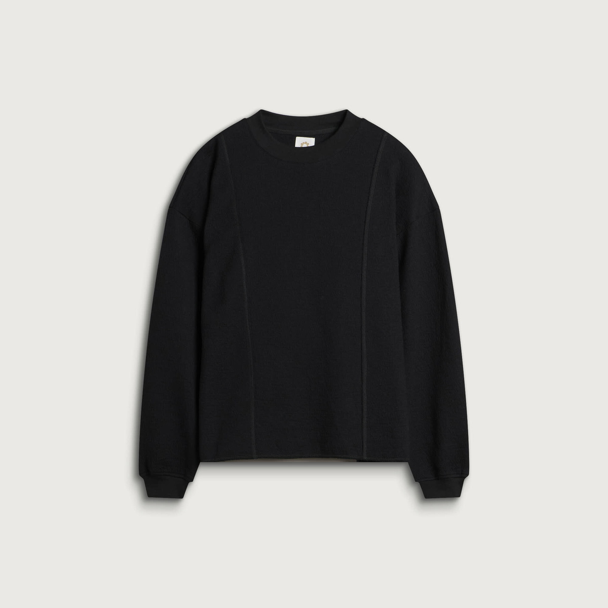 Gander Men's Raw Edge Crewneck Sweatshirt in Black