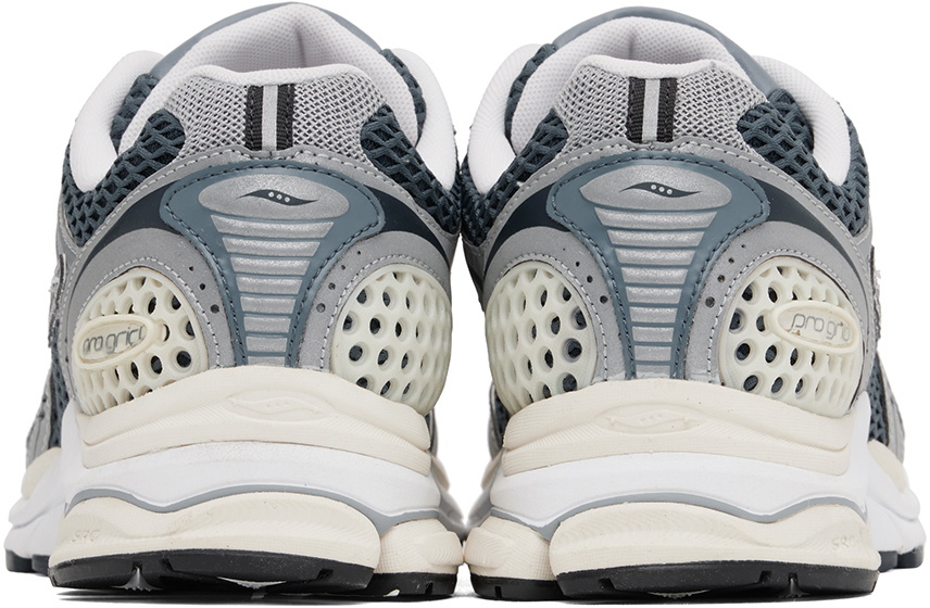 Saucony Blue & Gray Progrid Triumph 4 Sneakers Saucony display picture 1