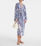 Camilla Printed silk kaftan