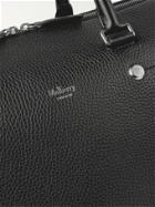 MULBERRY - Logo-Trimmed Full-Grain Leather Holdall - Black